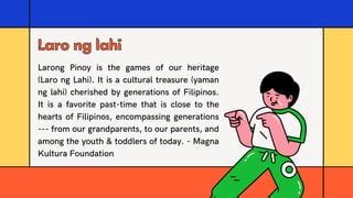 laro ng lahi meaning|Laro ng Lahi: What It Should Mean to You and Your .